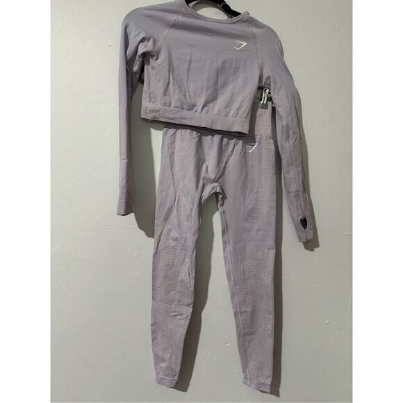 Gymshark set top and bottom S lavender purple - Picture 1 of 12